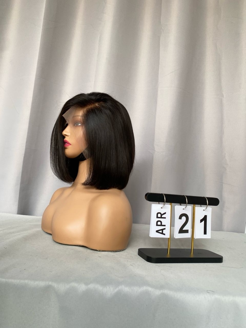 10” Straight Human Hair Wig  13×4 Lace Frontal